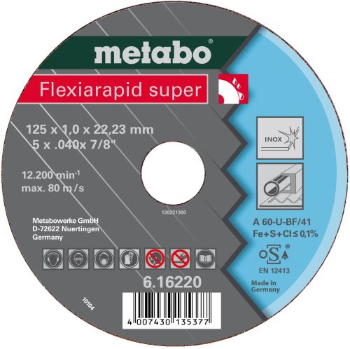 METABO Trennscheibe - Stahl-FLEXIAR SUPER 150x1,6x22,2 616224000