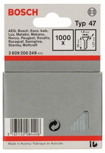 BOSCH Nägel, Typ 47 1,8 x 1,27 x 16 mm (1000 Stück) 1609200376