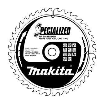 MAKITA Holzsägeblatt SPECIALIZED mit vertieften Zähnen 210x1,9x30 mm 24 Zähne B-09438