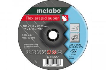 METABO Trennscheibe-Stahl-FLEXIARAPID SUPER 180x1,6x22,2 616227000