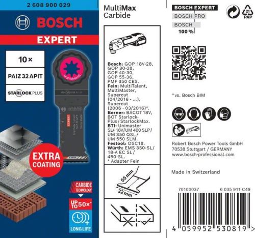 BOSCH EXPERT STARLOCKPLUS PAIZ32APIT, 10 Stück 2608900029