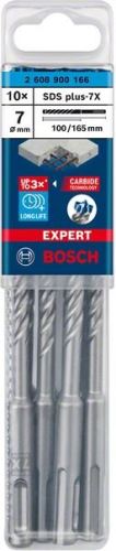 BOSCH EXPERT Bohrer SDS plus-7X, 7x100x165 10 Stück 2608900166