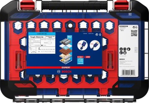 BOSCH EXPERT Locher-Set Tough Material 22-68,9-tlg. 2608900445