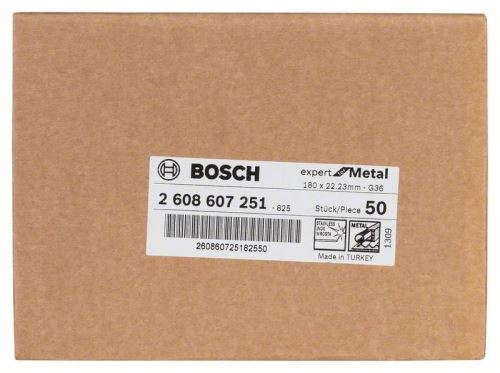 BOSCH Fiber-Schleifscheibe R444, Expert for Metal D = 180 mm; K = 36 2608607251