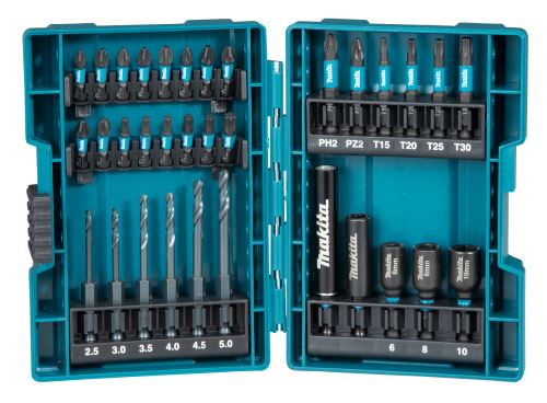 MAKITA Torsions-Bit- und Bohrer-Set 1/4" IMPACT BLACK, 33-teilig B-66896