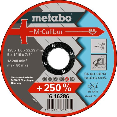 METABO Trennscheibe 125x1,6x22,23 mm M-Calibur 616286000