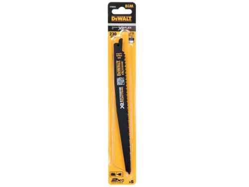 DeWALT Sägeblatt für Holz mit Nägeln, XR FLEXVOLT, 230 mm, 4/6 TPI (5 Stück) DT99555