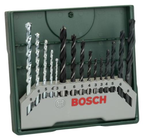 BOSCH 15-teiliges X-Line Mini-Bohrer-Set 2607019675