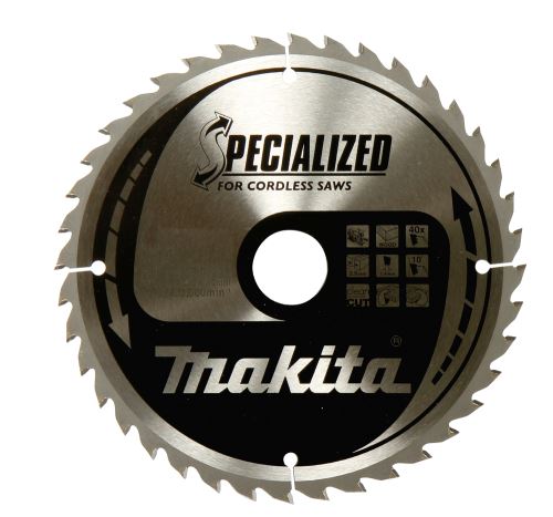 MAKITA Holzsägeblatt SPECIALIZED 190x2x30 mm 24 Zähne für Akkusägen B-32926