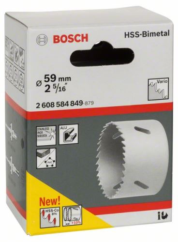 BOSCH HSS-Bimetall-Lochstanze für Standardadapter 59 mm, 2 5/16" 2608584849