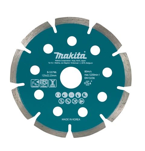 MAKITA Diamanttrennscheibe 125x22,23 mm für Akku-Winkelschleifer B-53796