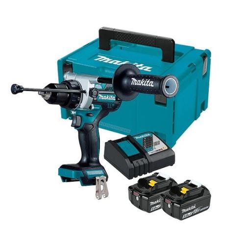 Makita Aku Akku-Schlagschrauber Li-ion LXT 18V 5,0 Ah, Makpac DHP486RTJ