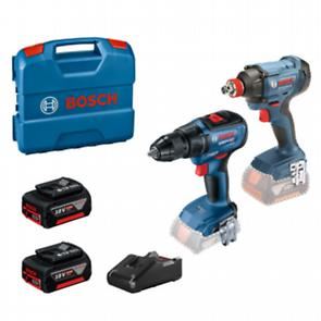 BOSCH Kombi-Set: Akku-Schlagschrauber GDX 180-LI + Akku-Kombischrauber GSR 18V-50 + 2x Akku 5,0 Ah im Koffer 0615990N3F