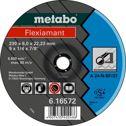 METABO Schleifscheibe - Stahl (10 Stück) 180x6x22mm 616560000