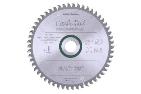 METABO Sägeblatt „multi cut – professional“, 152 x 20 mm, 54 Zähne, 5° neg 628070000