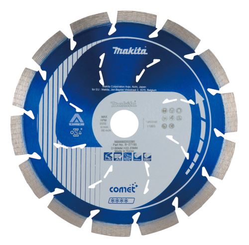 MAKITA Diamanttrennscheibe Comet 180x10x22,23 mm B-27193