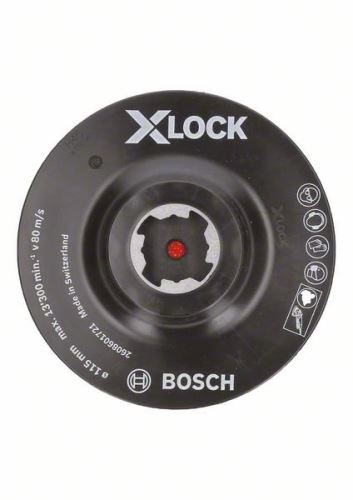 BOSCH X-LOCK System Trägerplatte mit Klettverschlusssystem, 115 mm, 13.300 U/min 2608601721