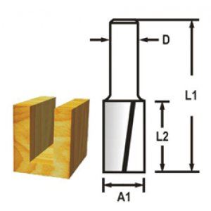 MAKITA Nutfräser 2 Schneiden Schaft 12 mm, 16x32x73 mm D-47656