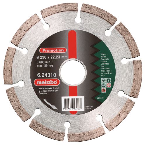 METABO Diamanttrennscheibe 230x22,23 mm 624310000