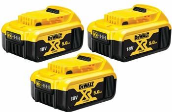 DeWALT 18V Starterkit 3 Batterien 5Ah DCB184P3