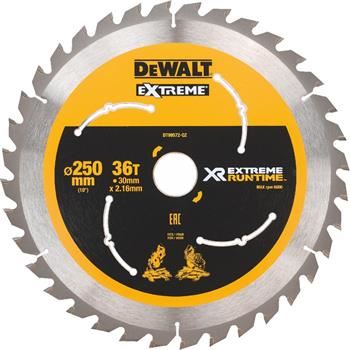 DeWALT Sägeblatt (ideal für FLEXVOLT Sägen) 250 x 30 mm, 36 Zähne DT99572