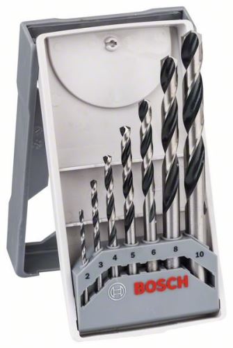 BOSCH 7-teiliges Spiralbohrer-Set HSS PointTeQ Mini X-Line 2608577347