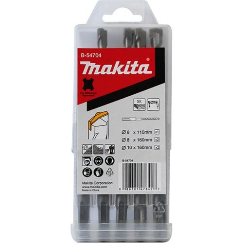 MAKITA Bohrerset SDS-Plus D 6;8;10 mm, 5 Stück B-54704