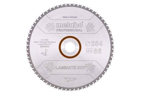 METABO Sägeblatt „Laminatschnitt – Profi“, 254 x 30 mm, 66 Zähne, 0° 628446000