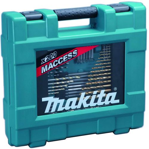 MAKITA Bit- und Bohrer-Set 200-teilig im Kunststoffkoffer D-37194