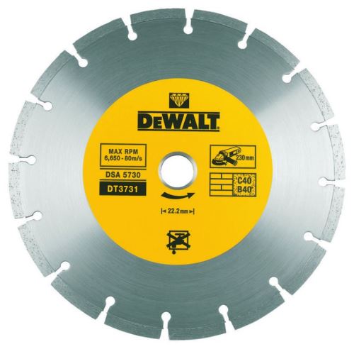 DeWALT DIA Beton- und Ziegeltrennscheibe 115 x 22,2 mm DT3701