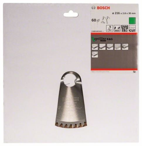 BOSCH Sägeblatt Optiline Wood 216 x 30 x 2,8 mm, 60 2608640642