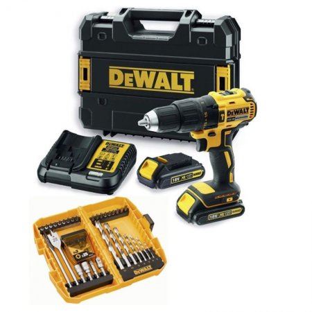 DeWALT Akku-Bohrschrauber, 18V, 2x Akku LI-Ion/2,0Ah DCD777D2K