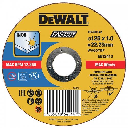 DeWALT Trennscheibe 125 x 22,2 x 1,0 mm DT43902