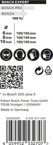 BOSCH EXPERT SDS plus-7X Set 6/8/10 mm, 3 Stück 2608900196