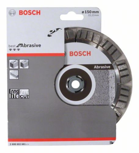 BOSCH Diamant-Trennscheibe Best for Abrasive 150 x 22,23 x 2,4 x 12 mm 2608602681