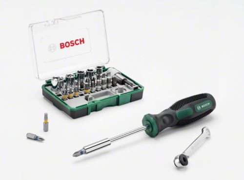 BOSCH 27-teiliges Ratschenset + Handschraubendreher 2607017331