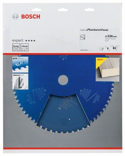 BOSCH Sägeblatt Expert für Sandwichplatte 330 x 30 x 2,6 mm, 54 2608644146