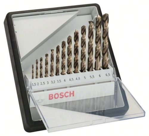 BOSCH Metallbohrer-Set Robust Line HSS-Co, 13-teilig 1,5; 2; 2,5; 3; 3,2; 3,5; 4; 4,5; 4,8; 5; 5,5; 6; 6,5 mm 2607019926