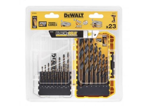 DeWALT Metallbohrer-Set HSS-G Black&Gold (23 Stück) DT70729