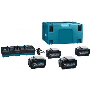 MAKITA Li-ion XGT 40V Set 4 Stk. BL4050F+1 Stk. DC40RB+1 Stk. Makpac 191U42-2