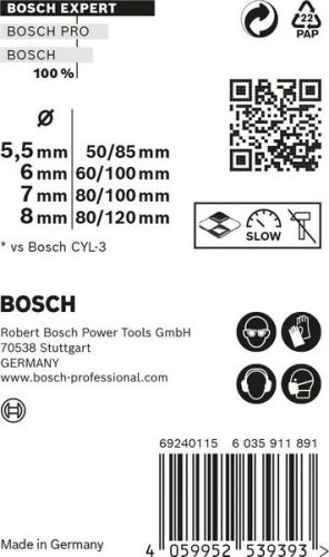 BOSCH EXPERT CYL-9 MultiConstruction 5,5/6/7/8 (4 Stück) 2608900646