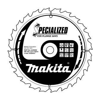 MAKITA Holzsägeblatt SPECIALIZED 160x2,2x20 mm 28 Zähne für Tauchsägen B-09260