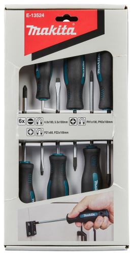 MAKITA Schraubendreher-Set 6-teilig (PH, PZ, SL) E-13524