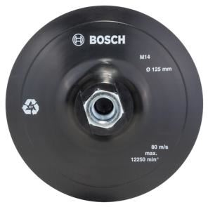 BOSCH Gummi-Schleifteller für Winkelschleifer, Klett, 125 mm D = 125 mm 2609256272