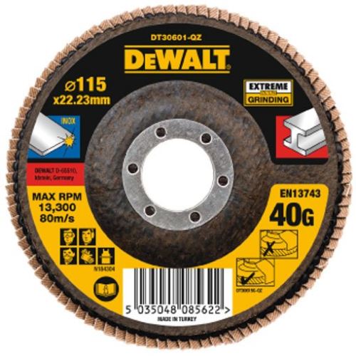 DeWALT Extreme Schleiflamellenscheibe für Metall flach 125 x 22,2 mm 80G DT30622