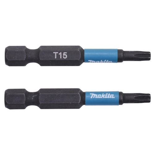 MAKITA Torsionsbit 1/4" IMPACT BLACK T15, 50 mm 2 Stück B-63775