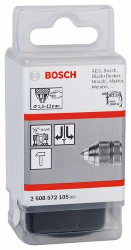 BOSCH Schnellspannfutter bis 13 mm 1,5-13 mm, 1/2" – 20 2608572105