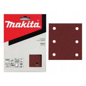 MAKITA Schleifpapier 114x140 mm K80, 50 Stück P-36619