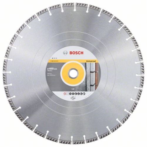 BOSCH Diamanttrennscheibe Standard für Universal 450 × 25,4 450x25,4x3,6x10mm 2608615074