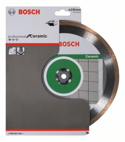 BOSCH Diamant-Trennscheibe Standard für Keramik 230 x 25,40 x 1,6 x 7 mm 2608602538